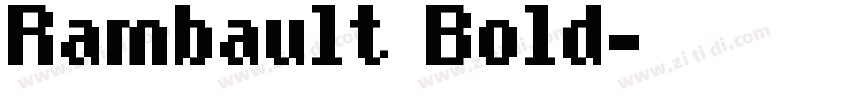Rambault Bold字体转换